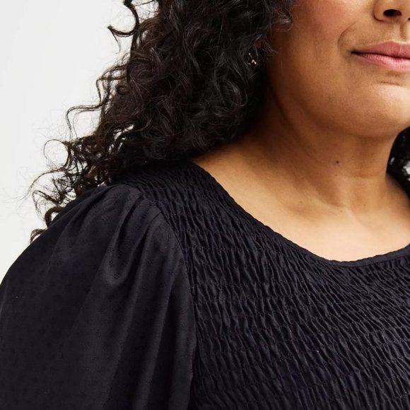 Croft & Barrow Smocked Midi Dress 2X - Picture 5 of 13